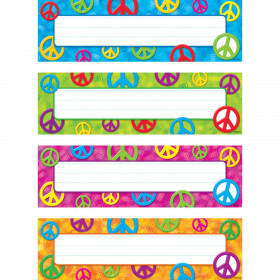 Peace Signs Desk Toppers® Name Plates Variety Pack