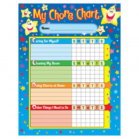 Stars Chore Charts, pad of 25