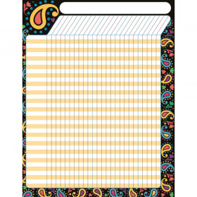 Perfectly Paisley Incentive Chart, 17" x 22"