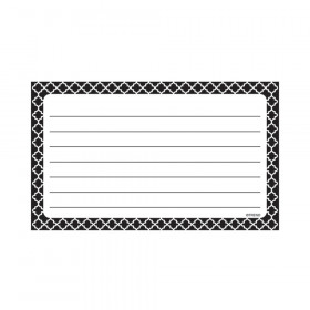 Moroccan Black Lined Terrific Index Cards, 75 ct.