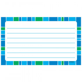 Stripe-tacular Cool Blue Lined Terrific Index Cards™