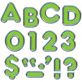 Green 4-Inch Colorful Chrome Uppercase Ready Letters®