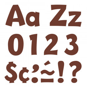 Chocolate 4" Playful Combo Ready Letters