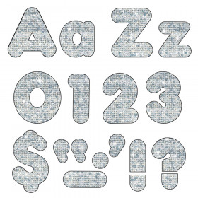 Silver Sparkle 4" Casual Combo Ready Letters