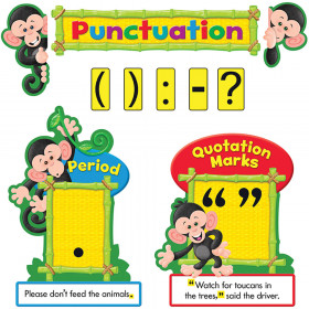 Monkey Mischief® Punctuation Bulletin Board Set