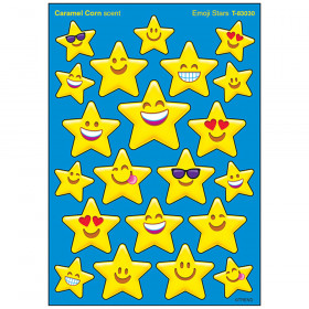 Emoji Stars/Caramel Corn Stinky Stickers® – Mixed Shapes
