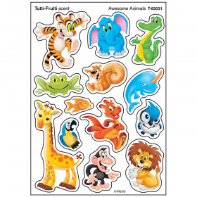 Awesome Animals/Tutti-Frutti Stinky Stickers® – Mixed Shapes