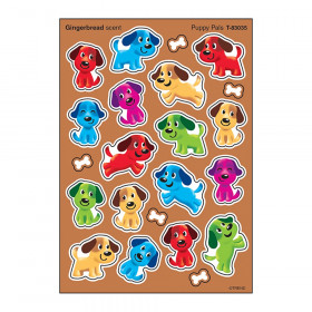 Puppy Pals Stinky Stickers, Mixed Shapes, 88 ct