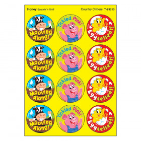 Country Critters/Honey Stinky Stickers, 48 Count