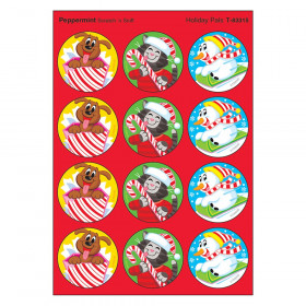 Holiday Pals/Peppermint Stinky Stickers, 48 Count