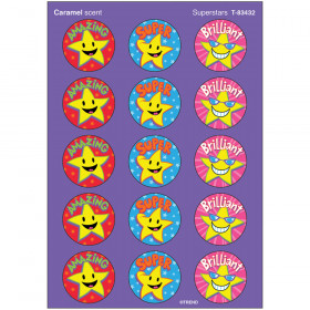 Superstars/Caramel Stinky Stickers® – Large Round