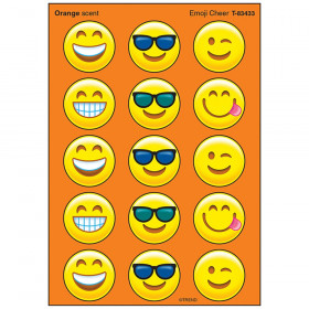 Emoji Cheer/Orange Stinky Stickers, 60 ct.