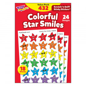 Colorful Star Smiles Stinky Stickers Variety Pack, 432 ct