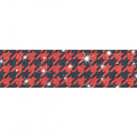 Houndstooth Red Bolder Borders® – Sparkle Plus