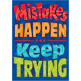 Mistakes Happen Keep Trying Poster Argus