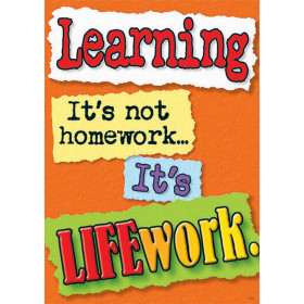 Learning Its Not Homework Large Poster