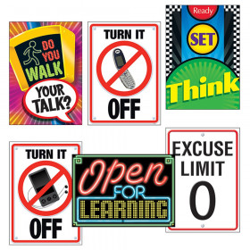 Learning Signs Posters Combo Pack, 6 pcs.