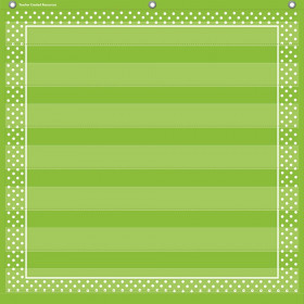 Lime Polka Dots 7 Pocket Chart (28" x 28")