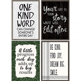 Modern Farmhouse Poster Pack, 4 Posters