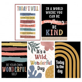 Wonderfully Wild Positive Posters, Set of 5