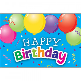 Happy Birthday Balloons Postcards, Pack of 30