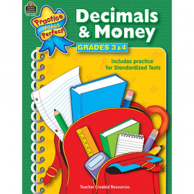 Practice Makes Perfect: Decimals & Money Workbook, Grades 3-4