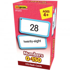 Numbers 0-150 Flash Cards