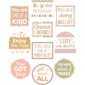 Terrazzo Tones Positive Sayings Accents, Pack of 30