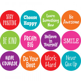 Spot On Positive Sayings Carpet Markers, 4"