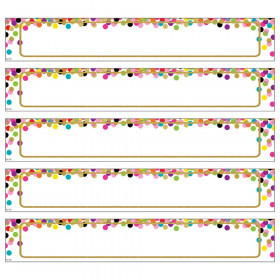 Large Confetti Labels Magnetic Accents