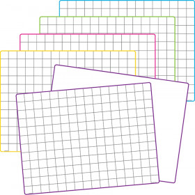 Double-Sided Math Grid Dry Erase Boards, Pack of 10