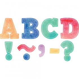 Watercolor Bold Block 3" Magnetic Letters