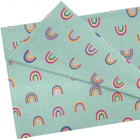 Oh Happy Day Rainbows Creative Class Fabric, 48 Inch x 3 Yards