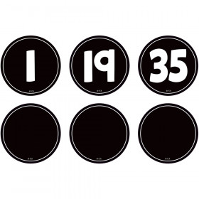 Black and White Numbers Magnetic Accents