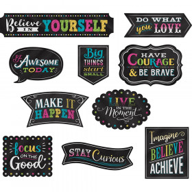 Chalkboard Brights Clingy Thingies Positive Sayings Accents