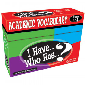I Have... Who Has...? Academic Vocabulary Game (Gr. 2?3)