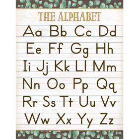 Eucalyptus The Alphabet Chart, 17" x 22"