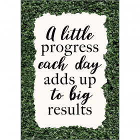 A little Progress Each Day Adds up to Big Results Positive Poster
