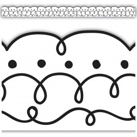 Squiggles and Dots Die-Cut Border Trim, 35 Feet
