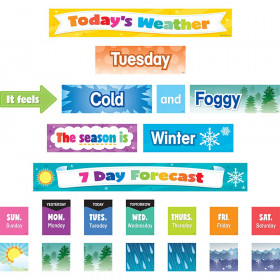 Colorful Weather Pocket Chart Cards, Pack of 94