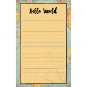 Travel the Map Notepad, 5.25" x 8.5", 50 Sheets