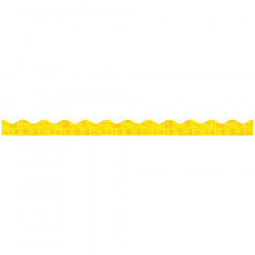 Yellow Graphic Pattern Scalloped Trimmer Gr Pk-5