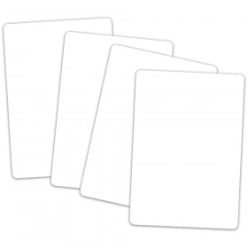 Pocket Chart Cards White