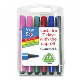 Triangular Magic Stix Markers, 12 Pack