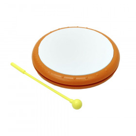 8" Plastic Frame Drum with Mallet