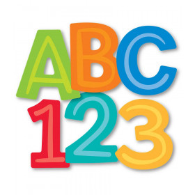 Foam Letters & Numbers, Assorted Colors, 266 Pieces