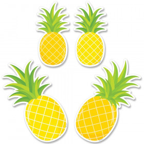 Palm Paradise Pineapple Party 6" Designer Cut-Outs, Pack of 48