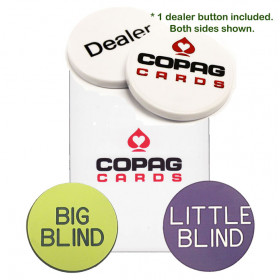 COPAG Dealer Kit, Poker Size, White
