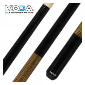 Koda KD21 Pool Cue, Black with Bocote Wood Decal Wrap