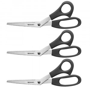 All Purpose 8" Bent Scissors, Pack of 3 - ACM13402 | Acme United Corporation | Scissors